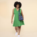 Loungefly Faux Denim Convertible Mini Backpack & Crossbody Bag LFlifestyle1 view 2